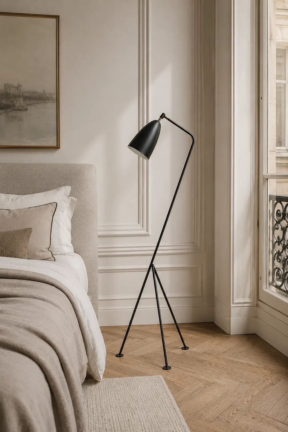 Morandi Modern Metal Cup Black Floor Lamp, Multi Colors - Lumpaz