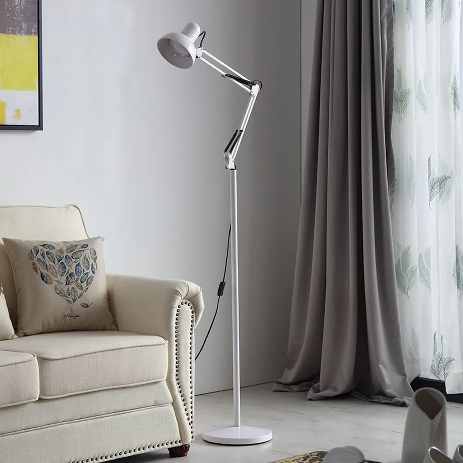 Morandi Modern Metal Folding Floor Lamp, Multi Colors - Lumpaz