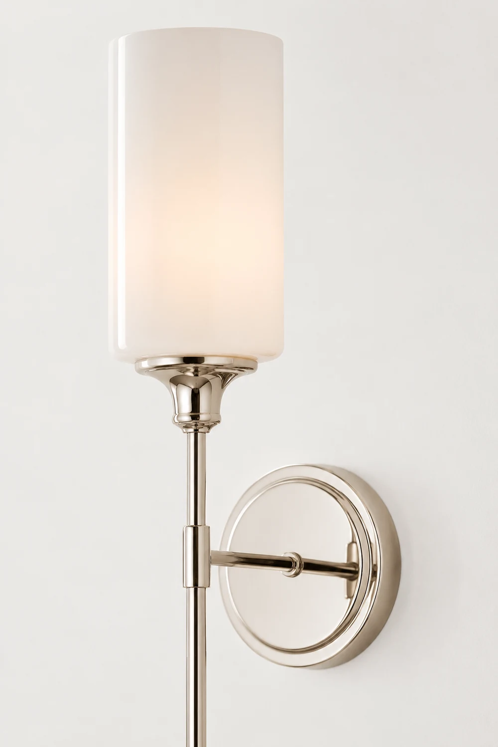 Eryn Nordic Vanity Metal Glass Minimalism Wall Lamp, Black/Silver - Lumpaz