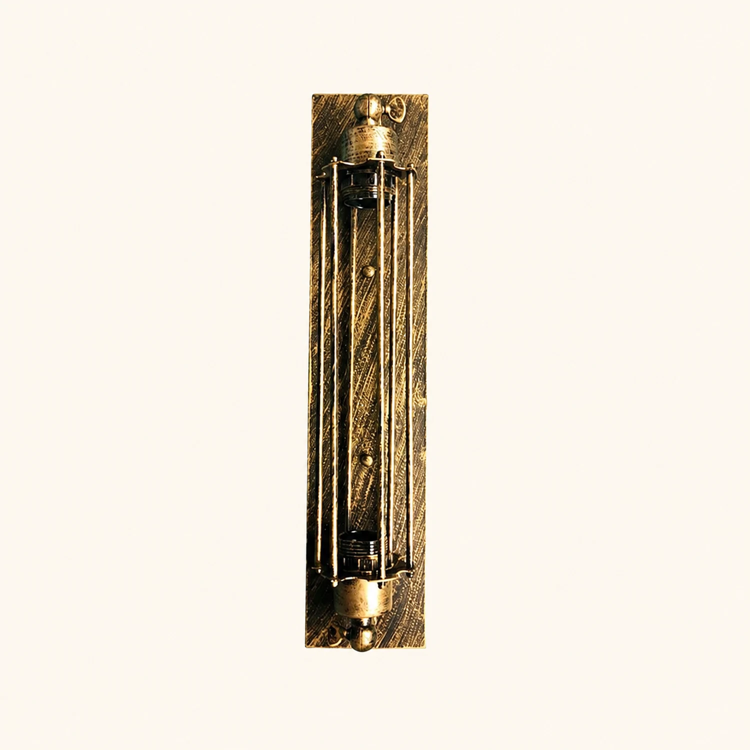 Alessio Vintage Cylinder Metal Wall Lamp,  Black/Red/Silver/Gold - Lumpaz