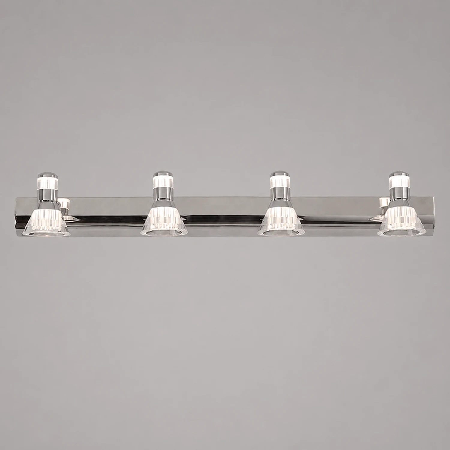 Kristy Conic Modern Multi Metal Mirror Front Vanity Wall Lamp, Silver - Lumpaz