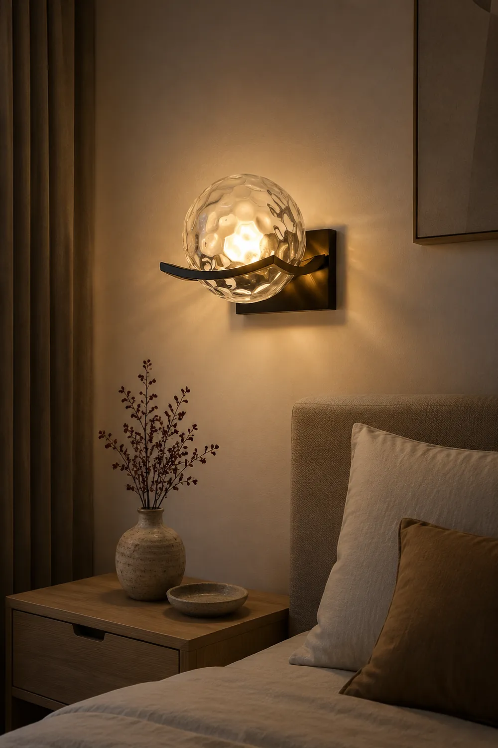Valentina Vanity Modern Art Wall Lamp, Bathroom/Bedroom - Lumpaz
