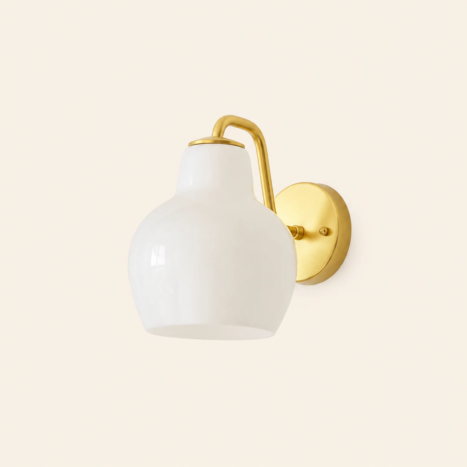 Lily Simple Dome Shape Vanity Wall Lamp, Metal/Glass - Lumpaz