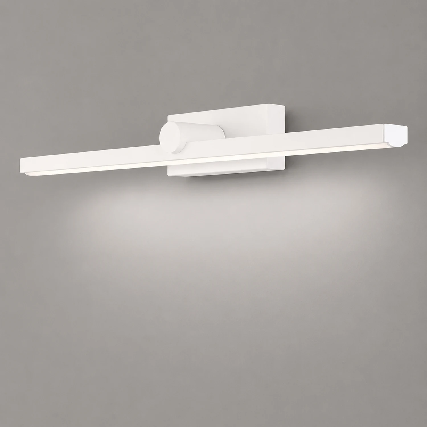 Edge Minimalist Linear Led Vanity Wall Lamp, White, Bathroom - Lumpaz