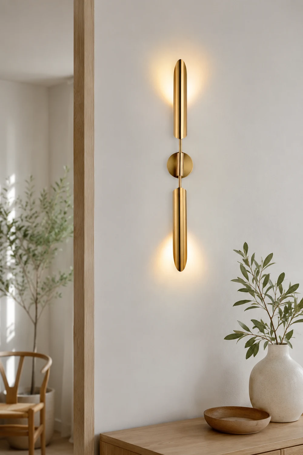 Meza Modern LED Wall Lamp Metal/Glass Warm White Garden/Corridor - Lumpaz