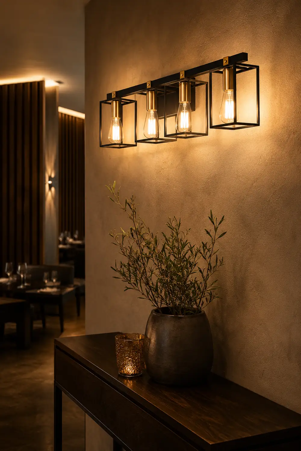 Alessio Industrial Minimalist Wall Lamp, Black, Basement - Lumpaz