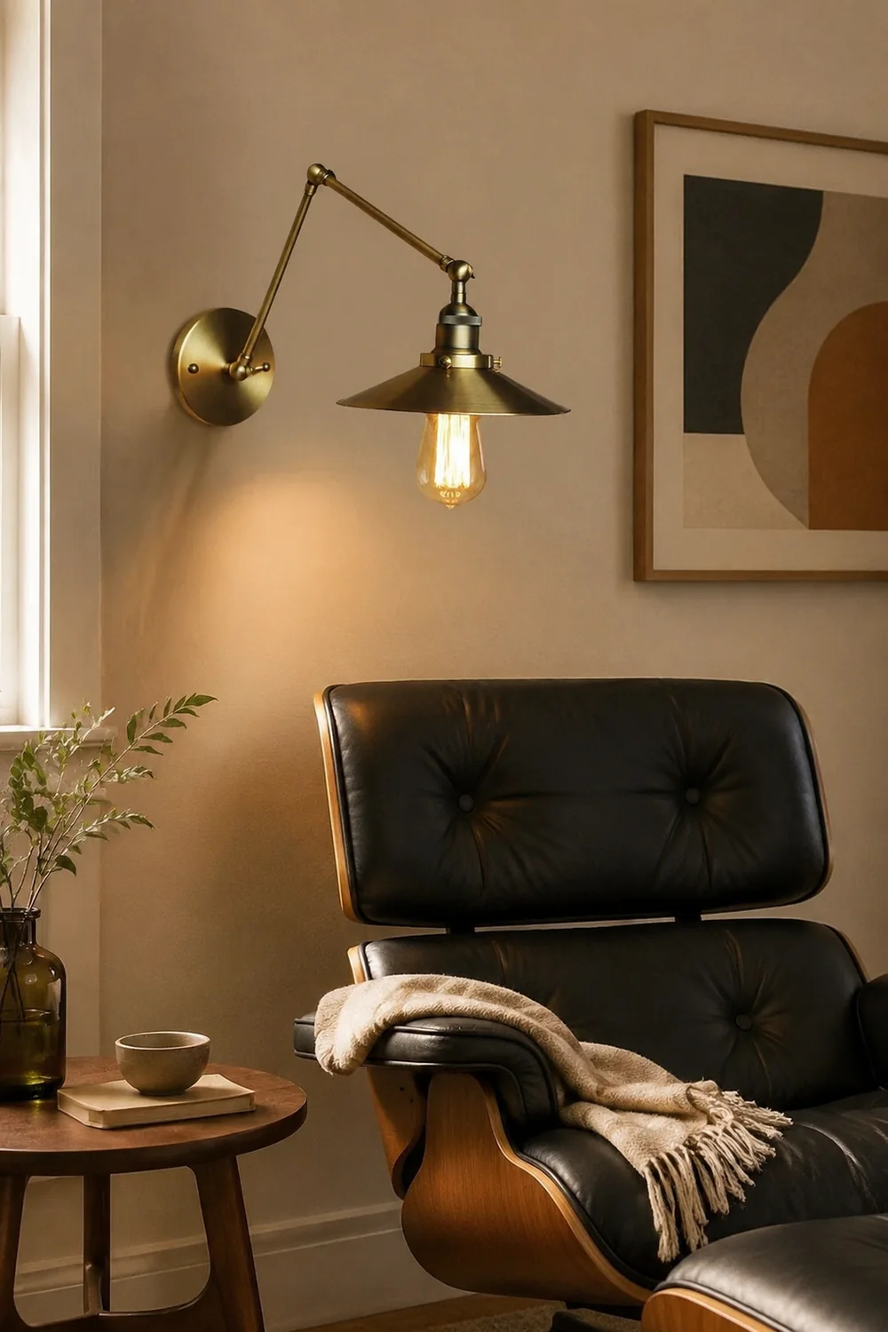 Alessio Vintage Adjustable Wall Lamp, Bedroom - Lumpaz
