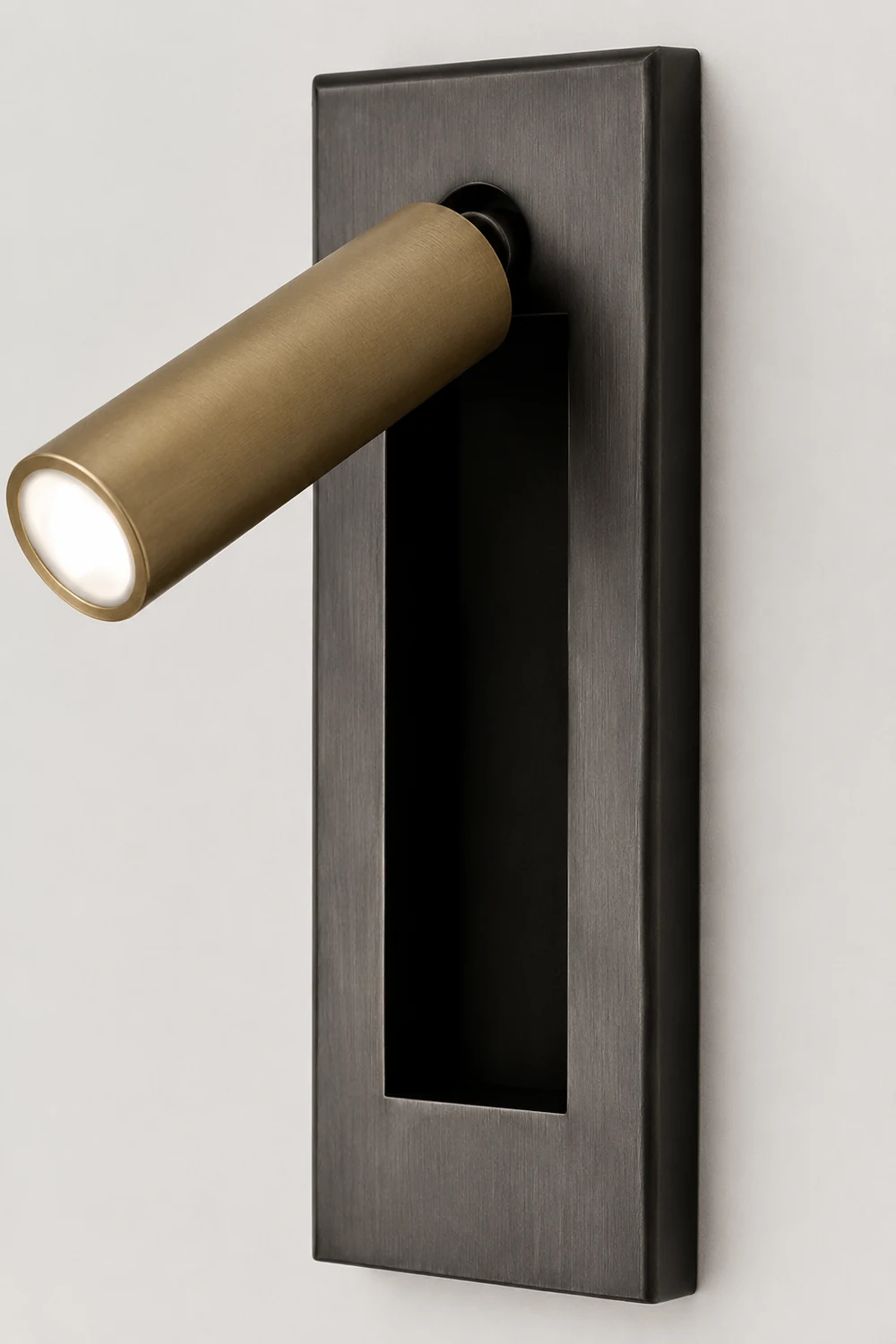 Orr Modern Rotatable Metal Spotlight, Cylindrical/Rectangular, Black/Silver/Gold/Nickel - Lumpaz