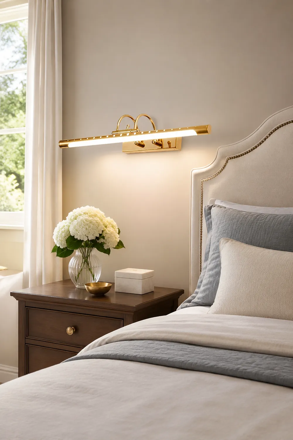 Eryn Modern Linear Vanity Wall Lamp, Gold, Bathroom/Kitchen - Lumpaz