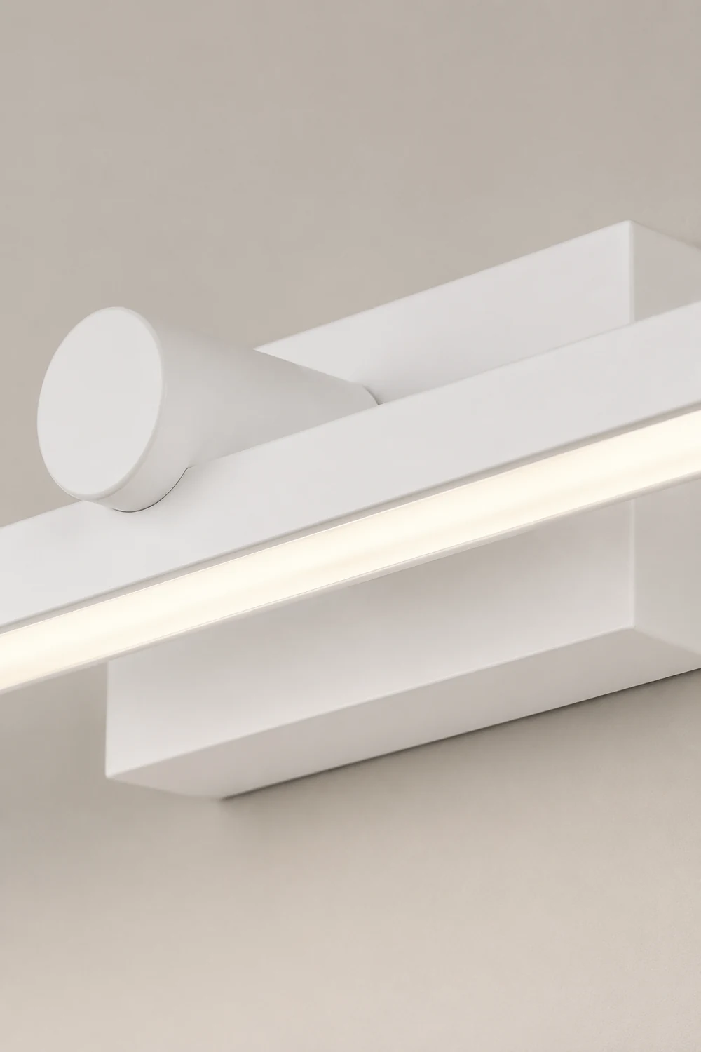 Edge Minimalist Linear Led Vanity Wall Lamp, White, Bathroom - Lumpaz