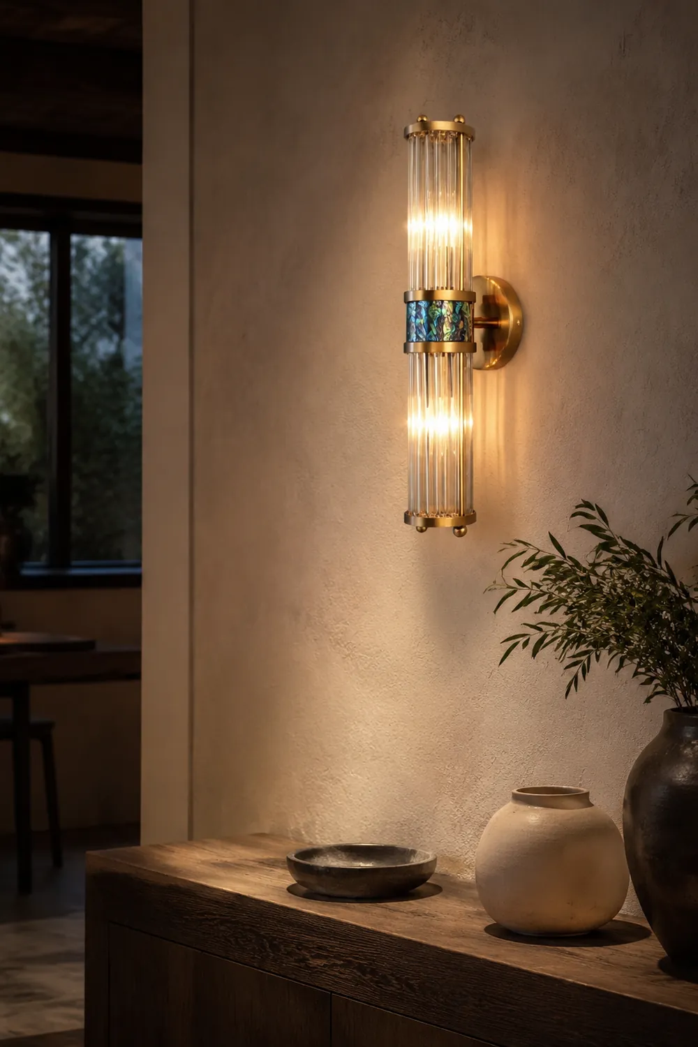 Fancy & Luxury Style Acrylic+Metal Wall Lamp Bedside Lamp For Bedroom - Lumpaz