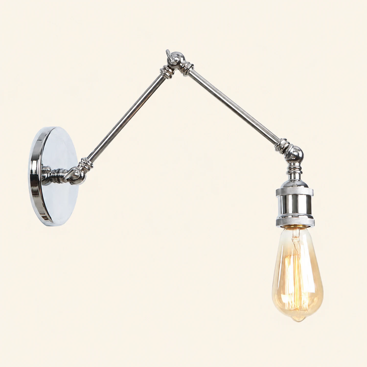 Brady Wall Lamp Minimalist, Tapered Adjustable Metal, 2-Color, Bedroom - Lumpaz