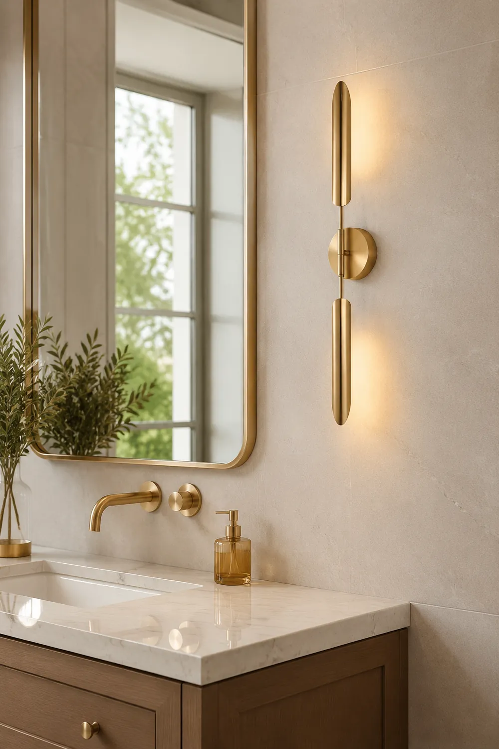 Meza Modern LED Wall Lamp Metal/Glass Warm White Garden/Corridor - Lumpaz