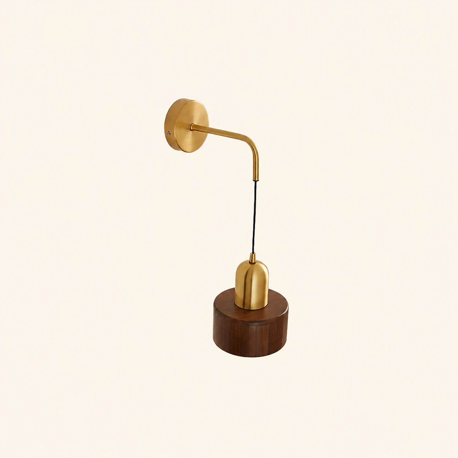 Ozawa Vintage Wooden Cylinder Wall Lamp - Lumpaz