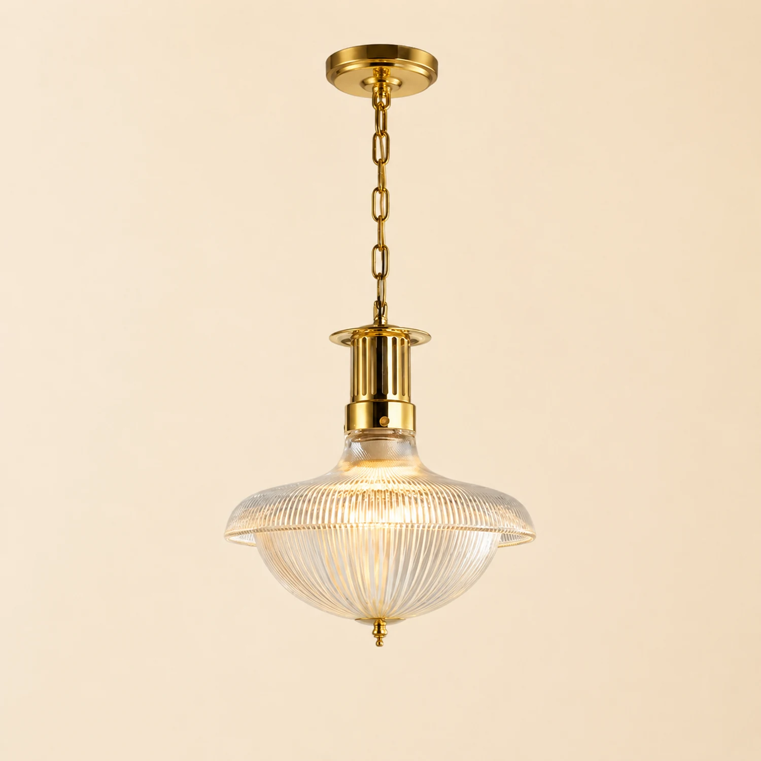 Alessio Vintage Industrial LED Pendant Light Glass Bedroom Kitchen - Lumpaz