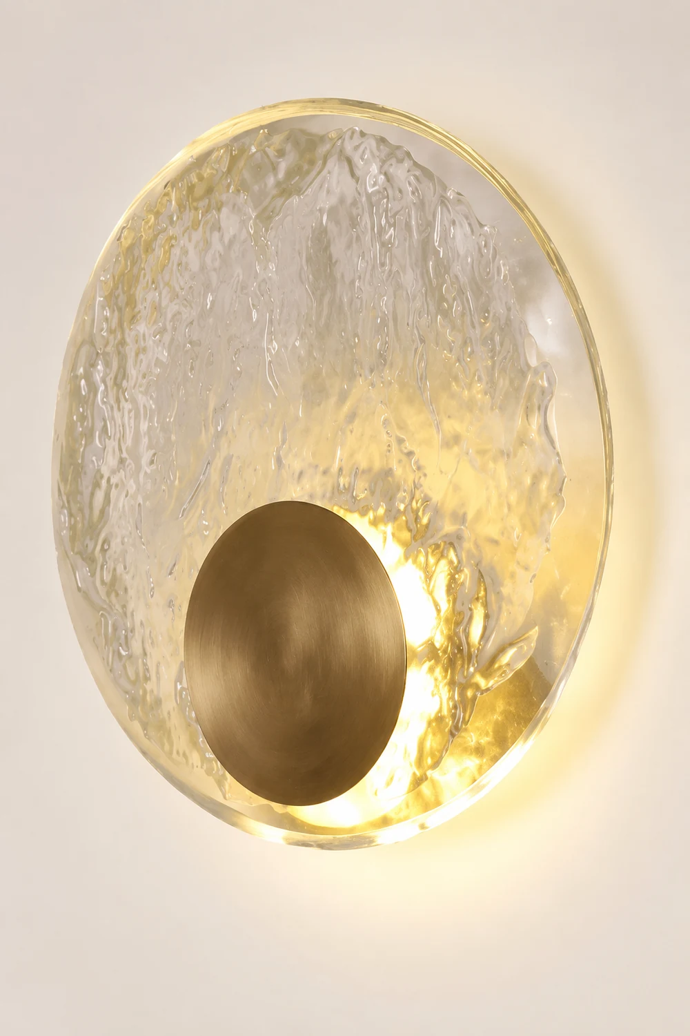 Kristy Art Deco Globe Crystal&Metal Bedroom Wall Lamp, Gold - Lumpaz