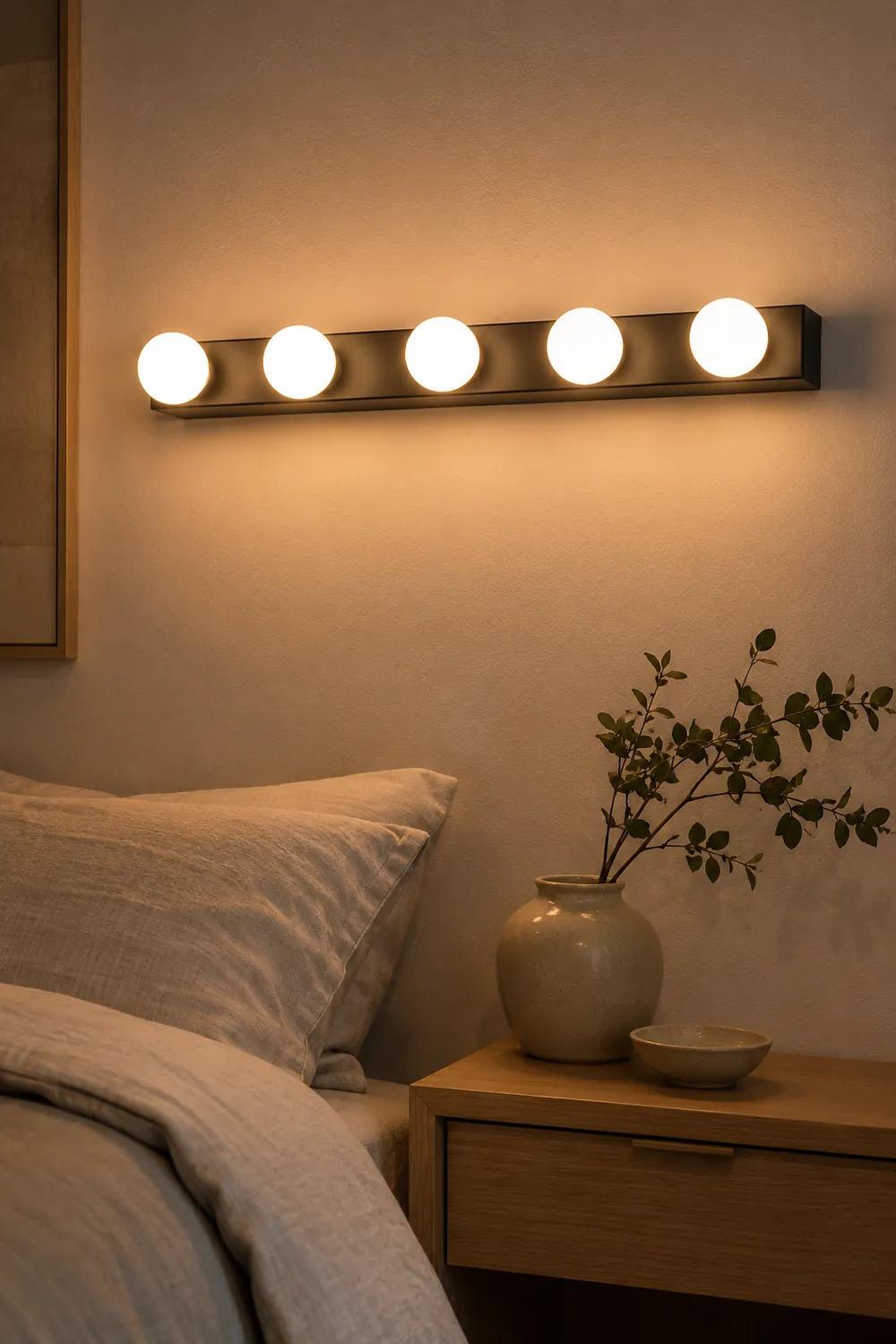 Valentina Modern Multi Metal Wall Lamp, Black/White - Lumpaz