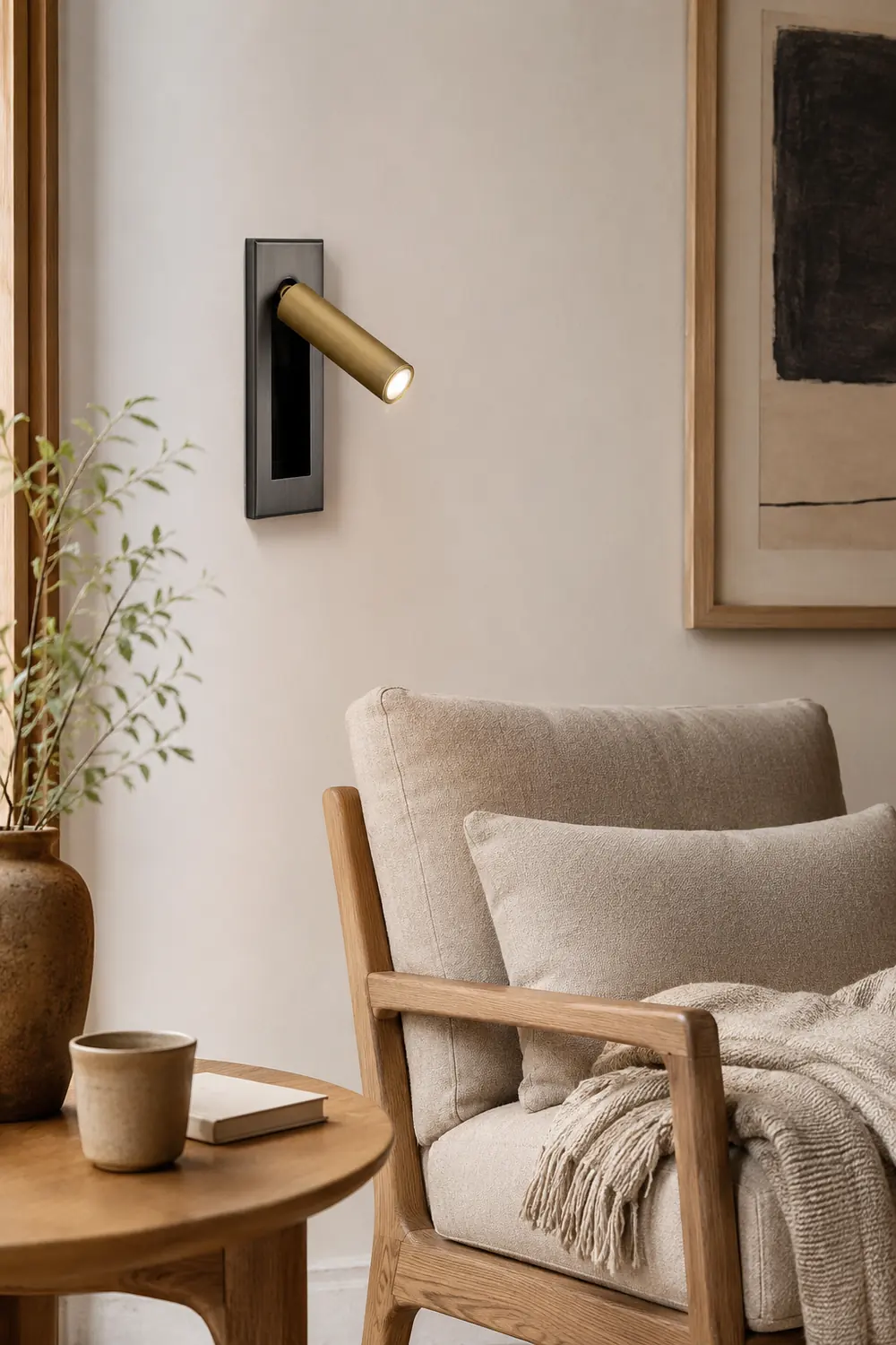 Orr Modern Rotatable Metal Spotlight, Cylindrical/Rectangular, Black/Silver/Gold/Nickel - Lumpaz