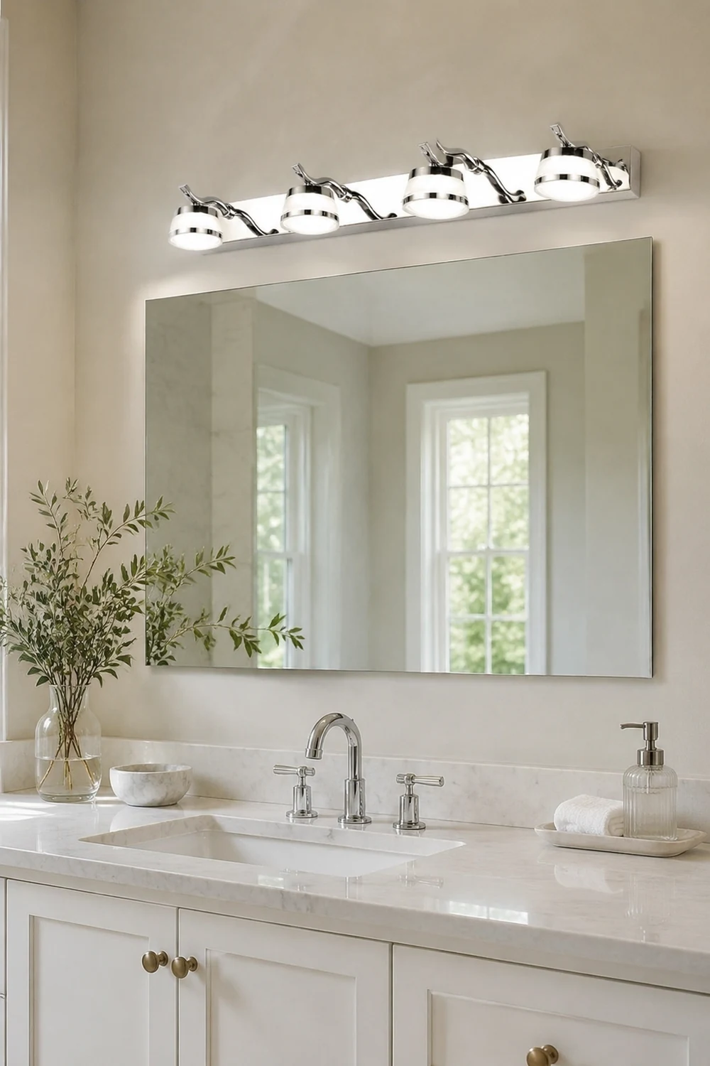 Leigh Modern Globe Vanity Wall Lamp, Bedroom/Bathroom - Lumpaz