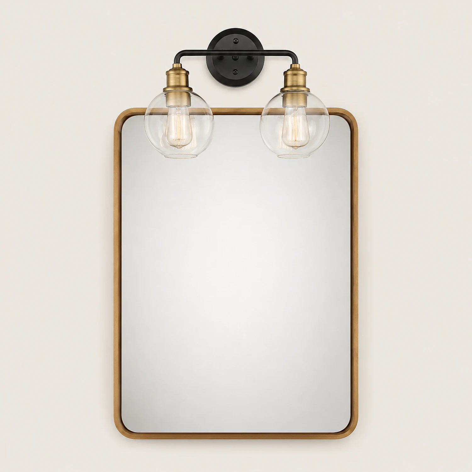 Alessio Minimalist Globe Metal/Glass Wall Lamp, 2/3 Light - Lumpaz