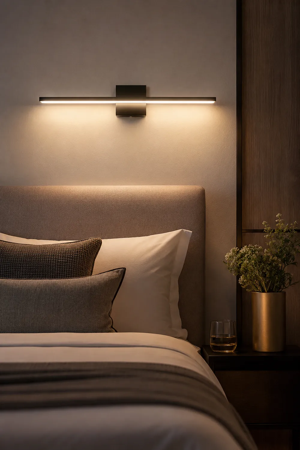 Edge Modern Linear/Square Mirror Front Vanity Metal LED Wall Lamp - Lumpaz