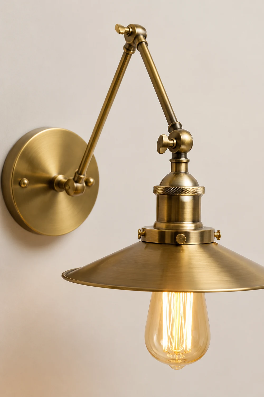 Alessio Vintage Adjustable Wall Lamp, Bedroom - Lumpaz