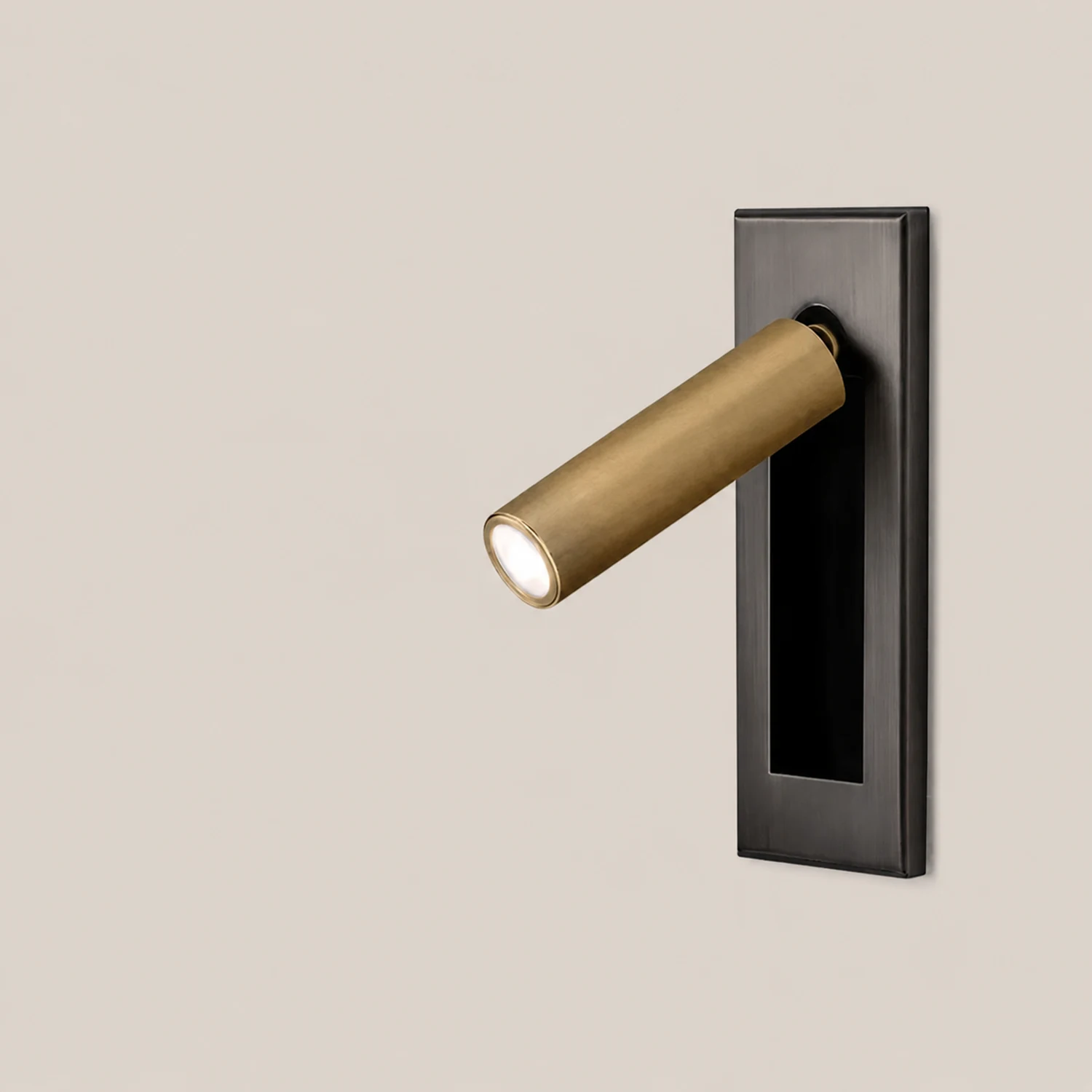 Orr Modern Rotatable Metal Spotlight, Cylindrical/Rectangular, Black/Silver/Gold/Nickel - Lumpaz