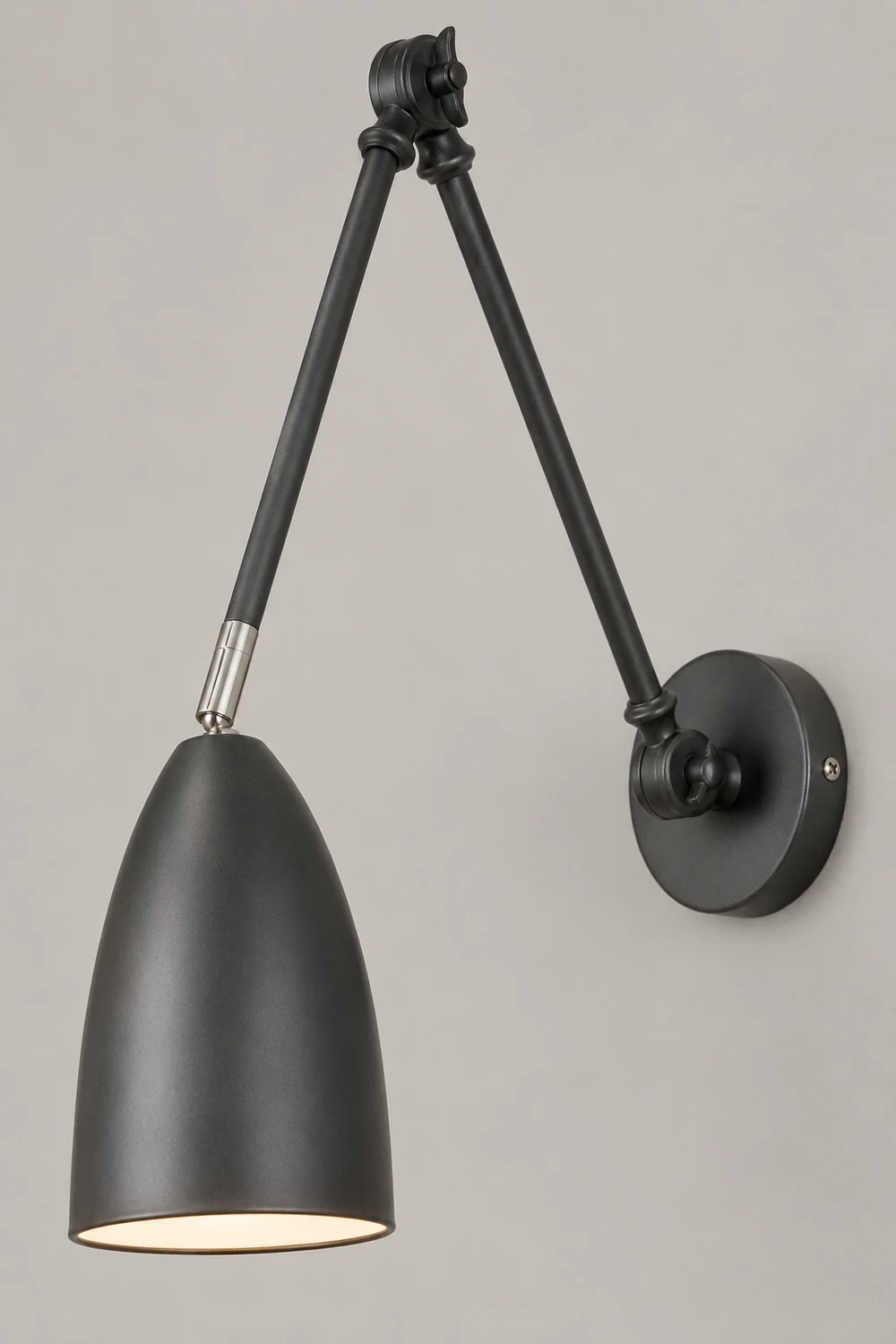 Brady Wall Lamp Minimalist/Modern, Adjustable Metal, 3 Color, Bedroom - Lumpaz