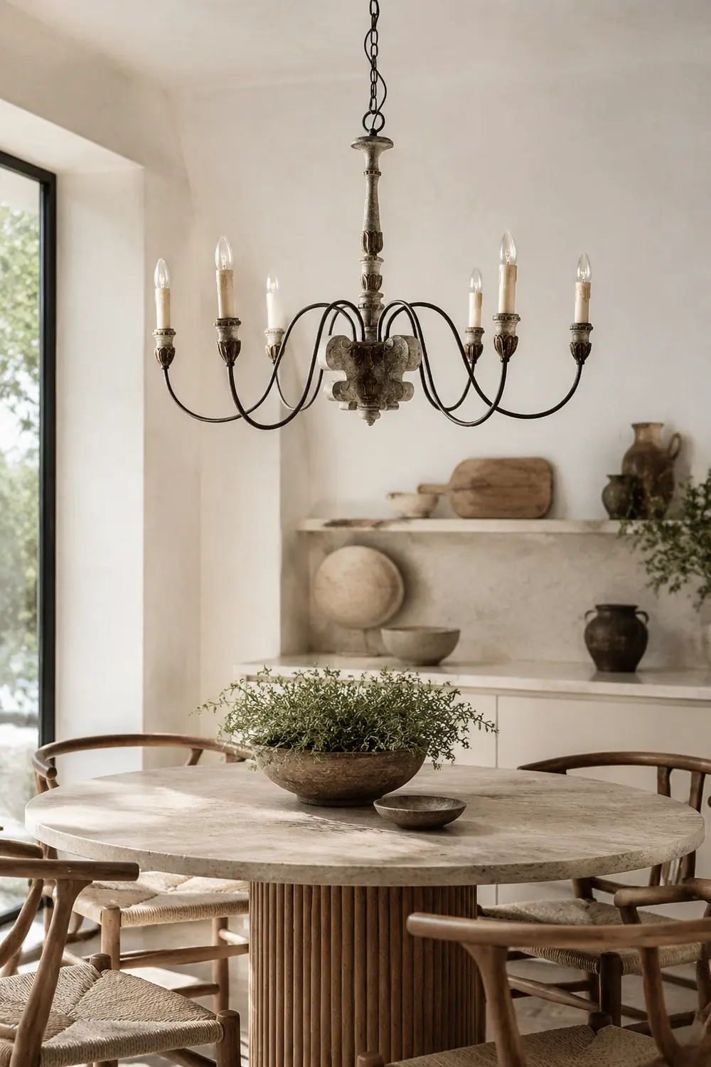 Silva Retro Design LED Chandelier Bronze Metal Living Room - Lumpaz