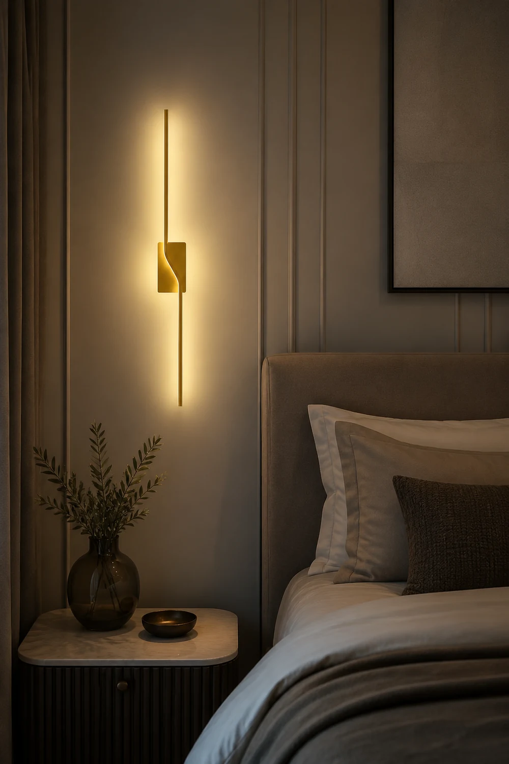 Nordic Modern Minimalist Wall Lamp for Bedroom & Living Room - Lumpaz