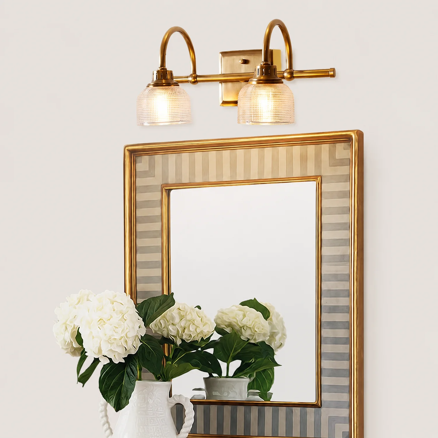 Lottie Prismatic Glass Vanity Wall Lamp - Lumpaz