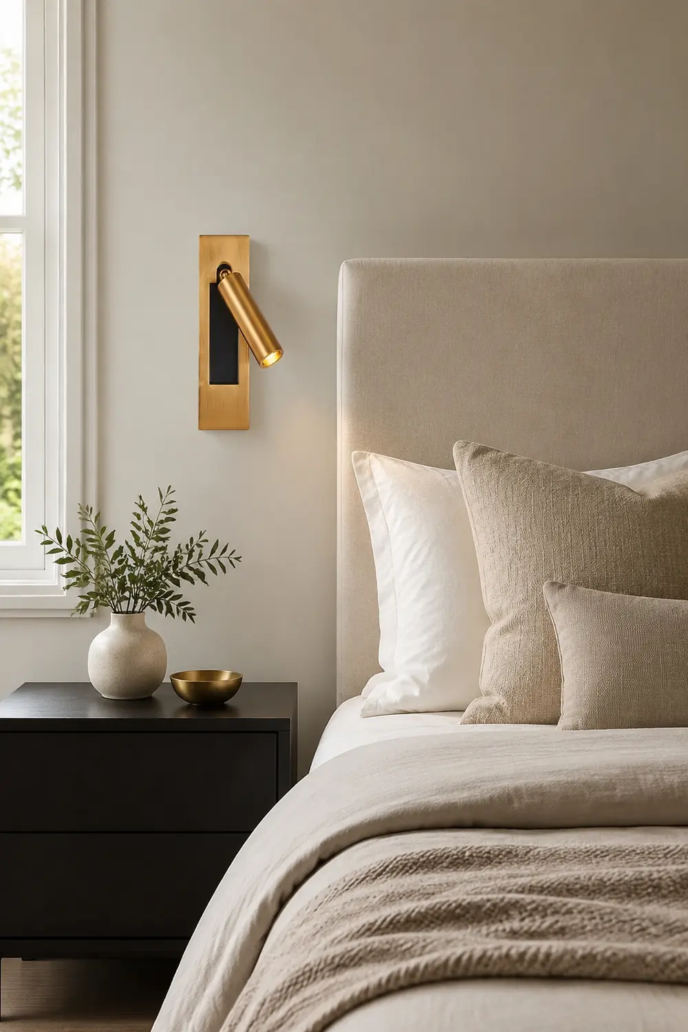 Orr Traditional Adjustable Metal Wall Lamp Spotlight, Black/Gold - Lumpaz