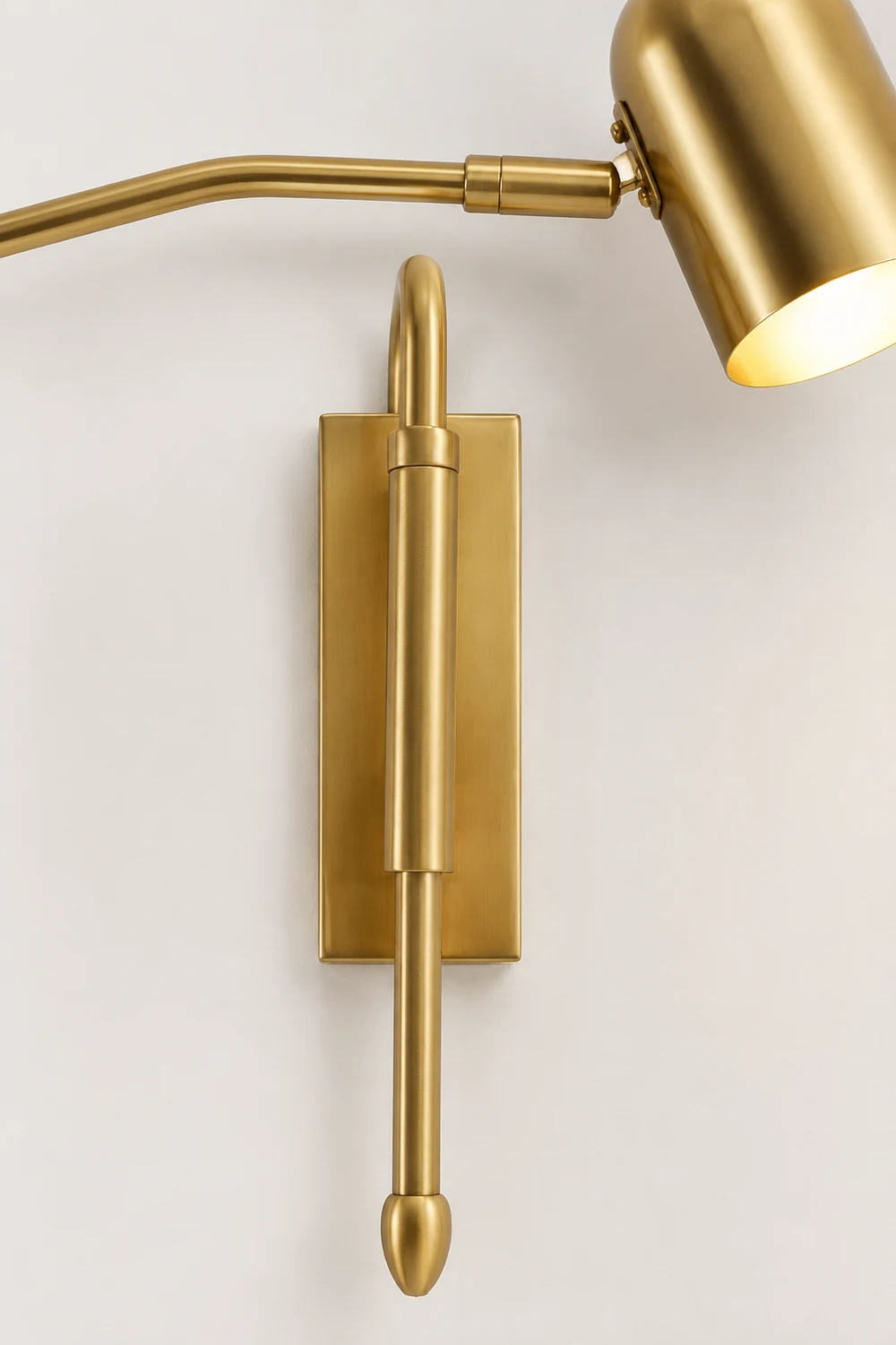 Freja Wall Lamp Modern, Metal Adjustable, Black/Gold, Study - Lumpaz