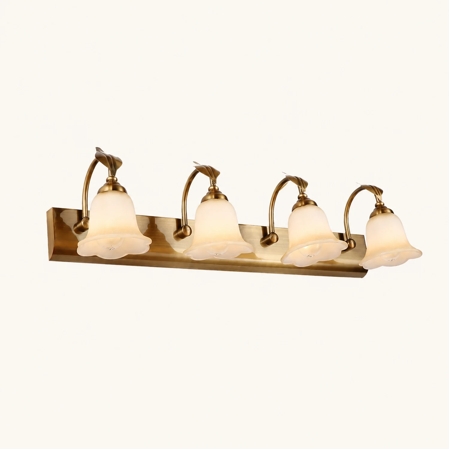 Félicie Flower Mirror Front Vanity Wall Lamp, Metal/Glass - Lumpaz