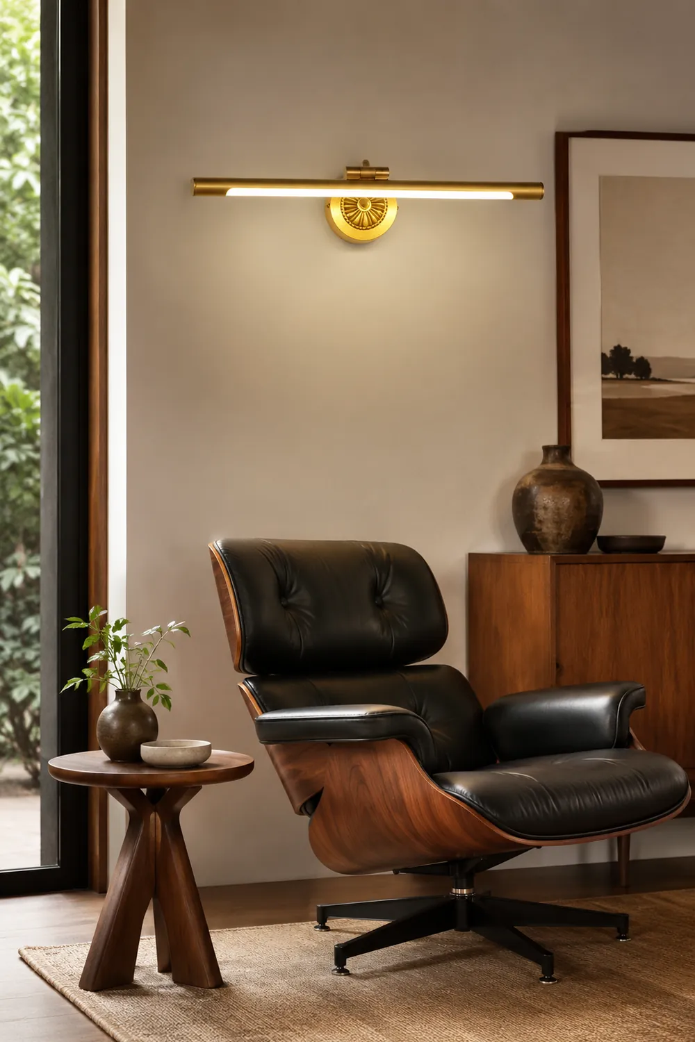 Eryn Modern Linear Vanity Wall Lamp, Gold, Bathroom - Lumpaz