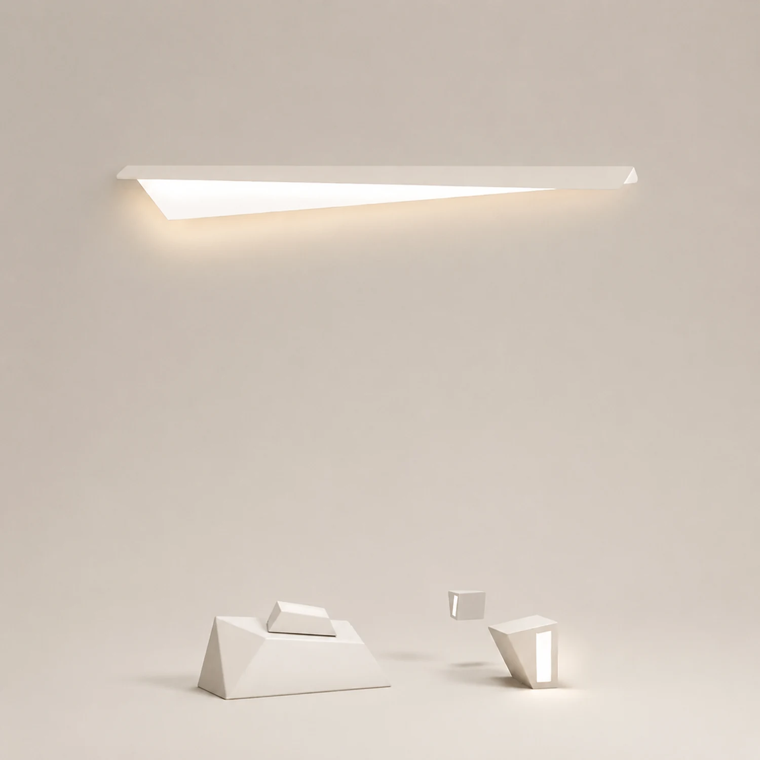Leigh White Fold Vanity Wall Lamp - Lumpaz