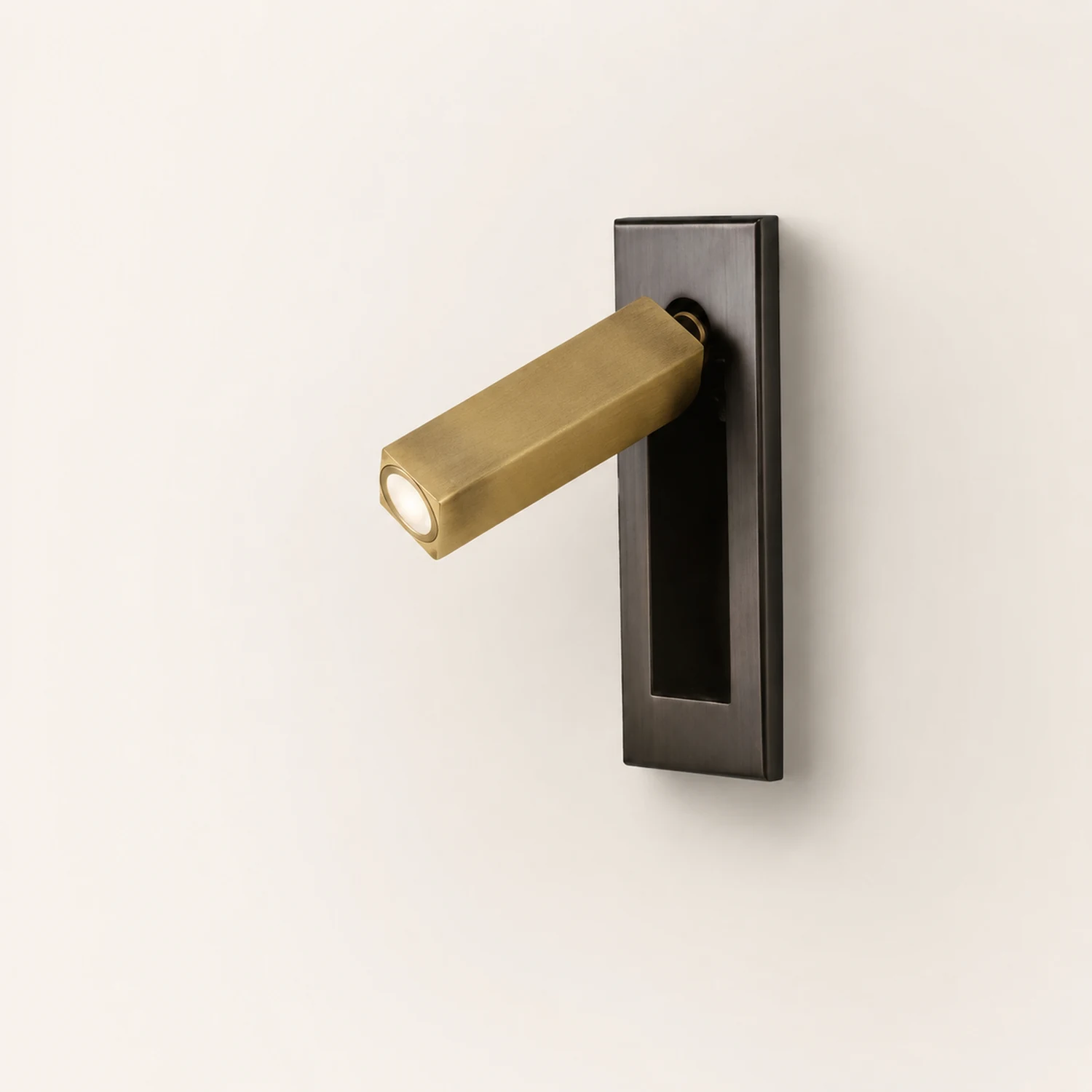 Orr Modern Rotatable Metal Spotlight, Cylindrical/Rectangular, Black/Silver/Gold/Nickel - Lumpaz