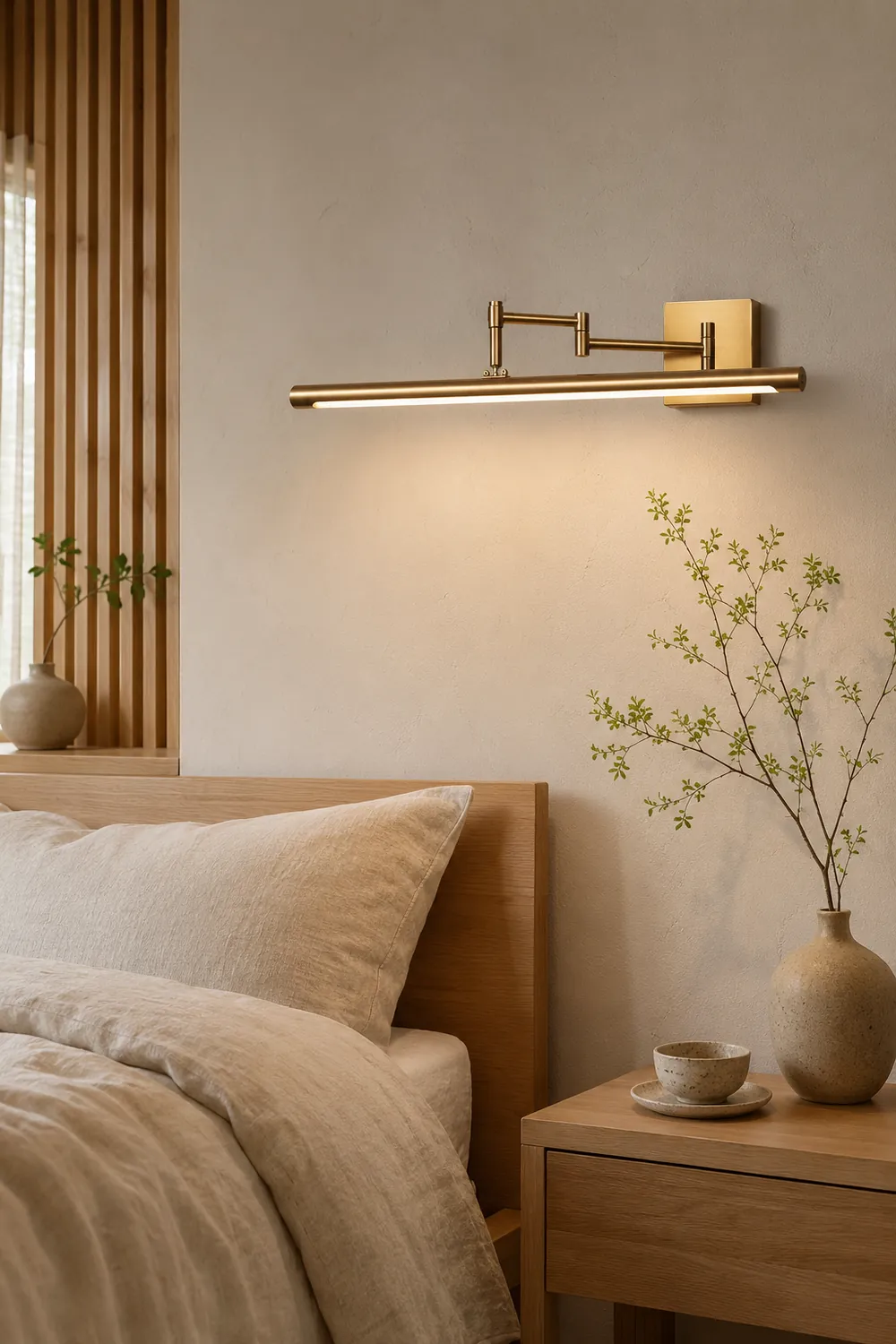 Edge Modern Adjustable Mirror Front Vanity Metal Acrylic LED Wall Lamp - Lumpaz