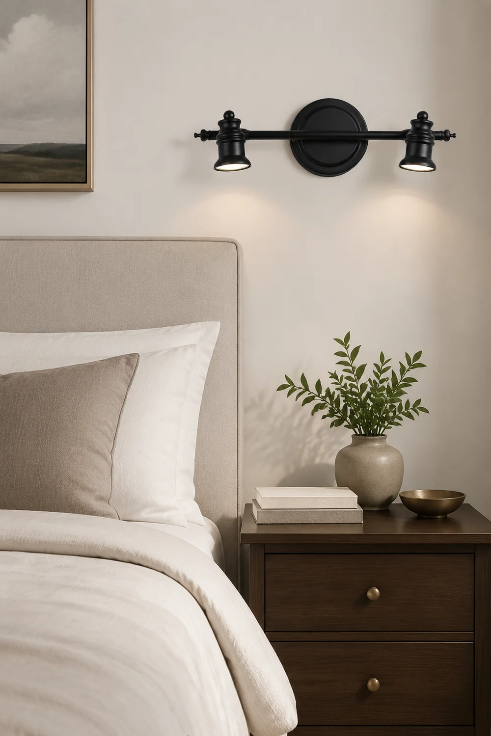 Alessio Modern Bell-shaped Metal Wall Lamp, Black - Lumpaz