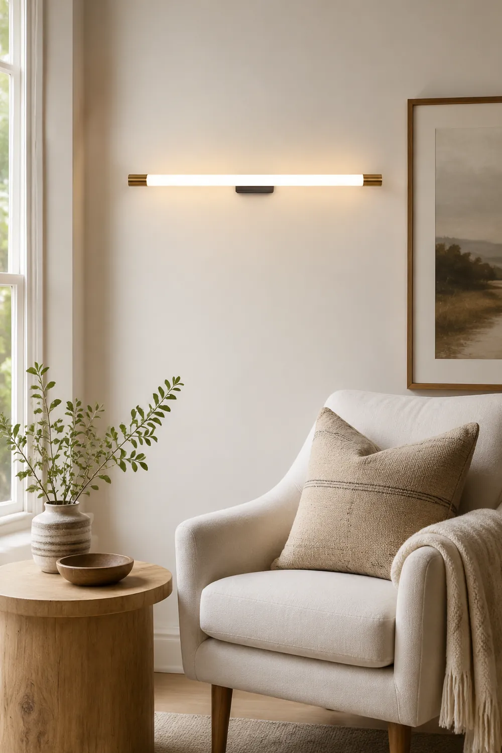 Edge Modern Gold Mirror Front Vanity Wall Lamp, Metal/Acrylic - Lumpaz
