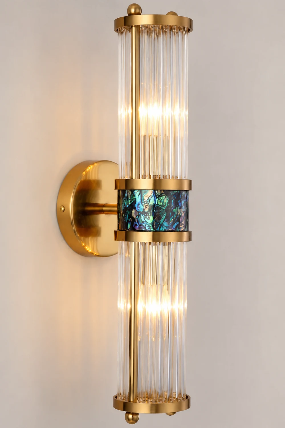 Fancy & Luxury Style Acrylic+Metal Wall Lamp Bedside Lamp For Bedroom - Lumpaz