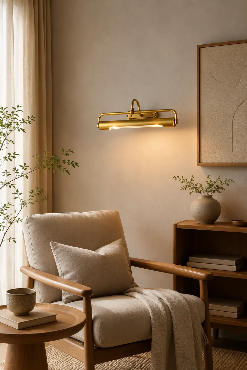 Eryn Vintage Brass Vanity Wall Lamp, Bathroom/Bedroom - Lumpaz
