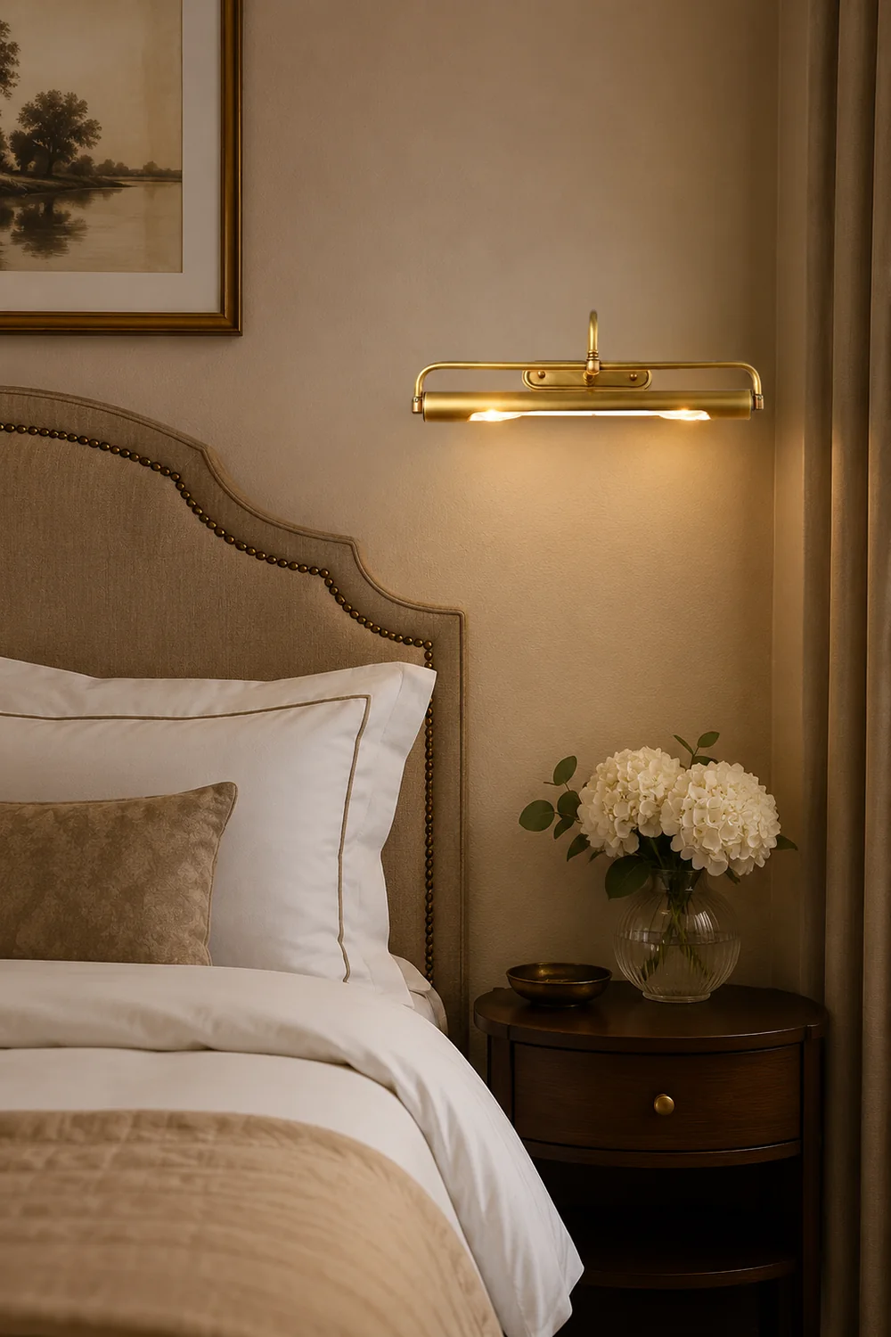Eryn Vintage Brass Vanity Wall Lamp, Bathroom/Bedroom - Lumpaz