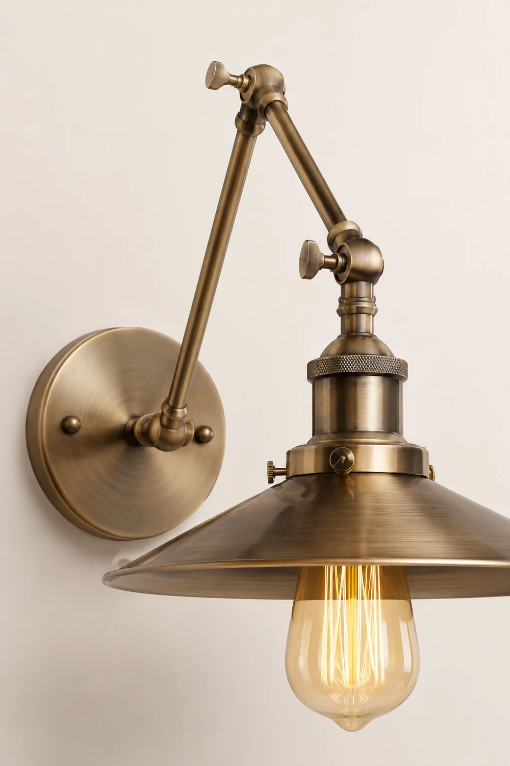 Alessio Vintage Adjustable Wall Lamp, Bedroom - Lumpaz