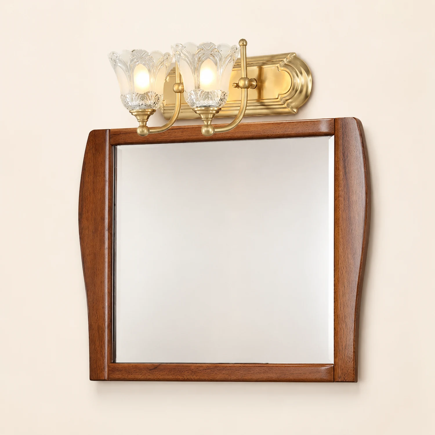 Félicie Modern Flower Metal Vanity Wall Lamp, Gold - Lumpaz