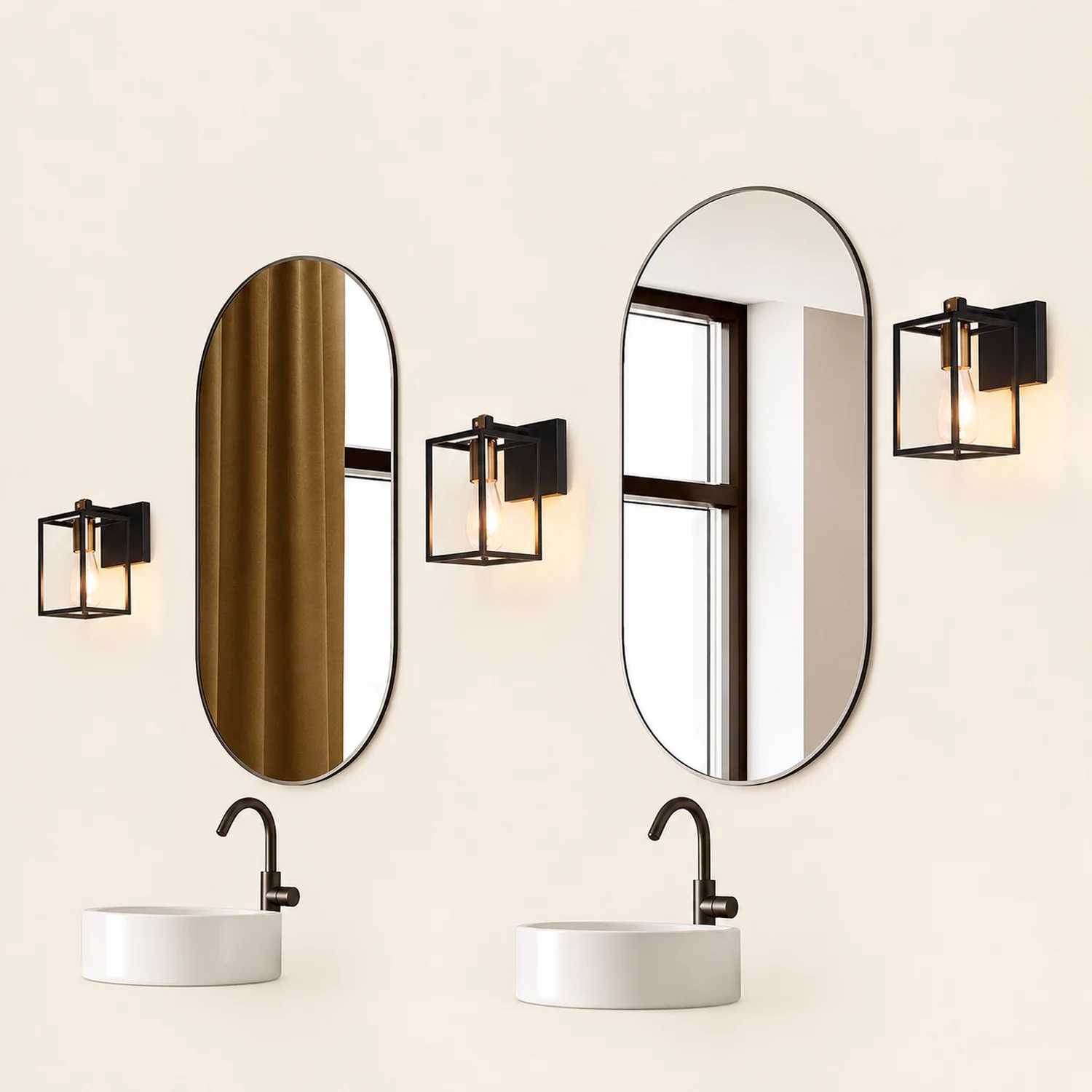 Alessio Industrial Minimalist Wall Lamp, Black, Basement - Lumpaz