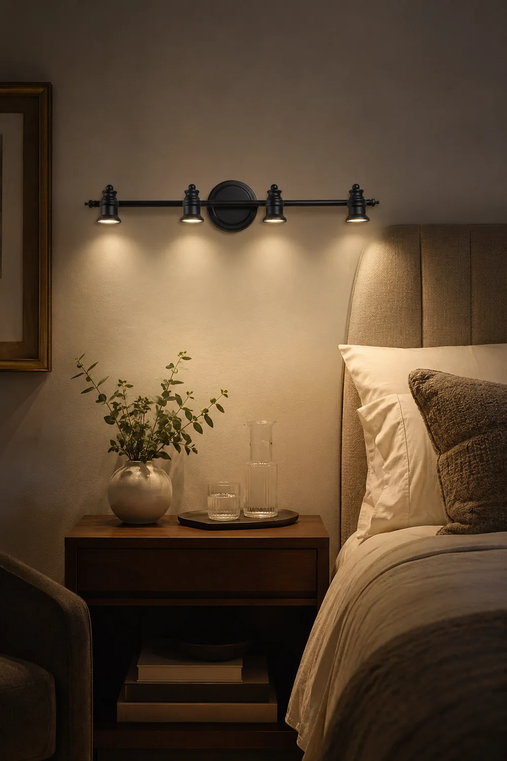 Alessio Modern Bell-shaped Metal Wall Lamp, Black - Lumpaz