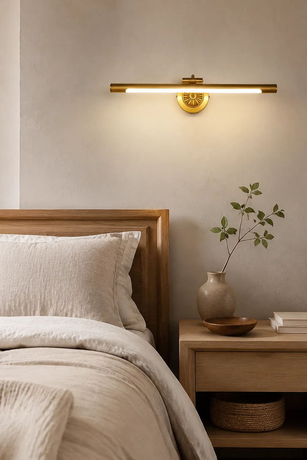 Eryn Modern Linear Vanity Wall Lamp, Gold, Bathroom - Lumpaz
