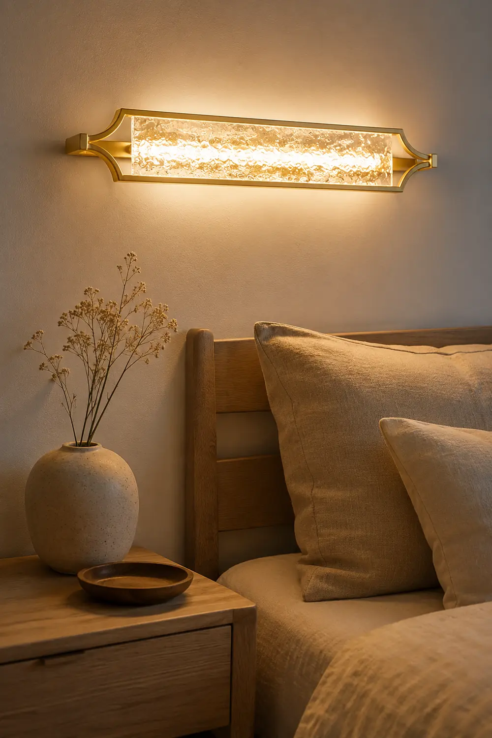 Leigh Wall Lamp Modern LED Mirror Front Vanity, White/Gold, Dining Room - Lumpaz