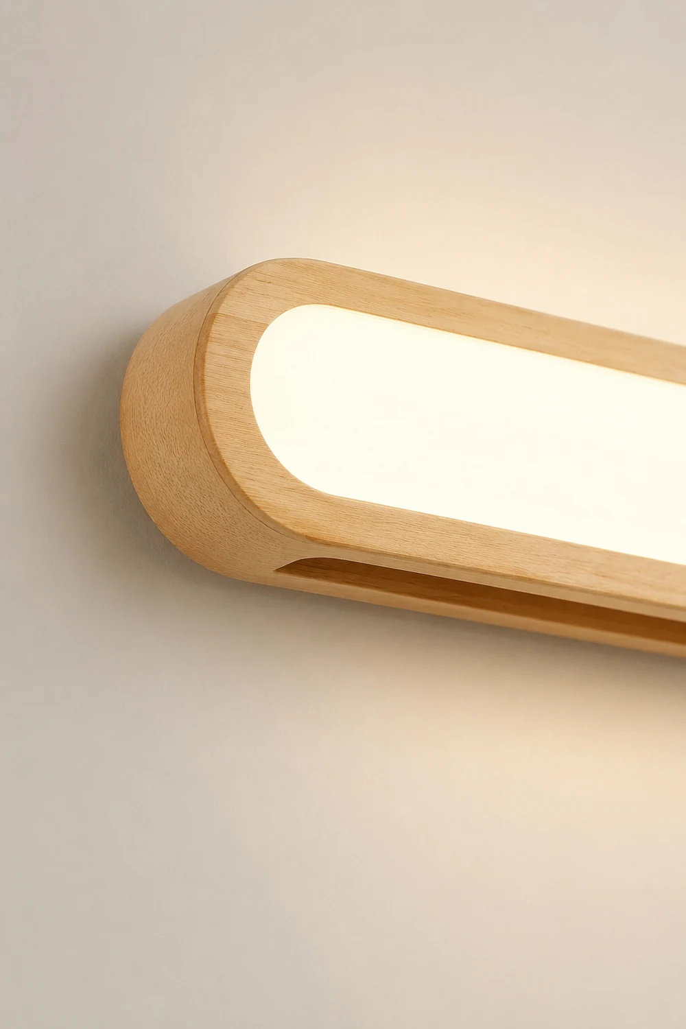 Ozawa Rectangular Wooden Energy Saving Oblong Wall Lamp - Lumpaz